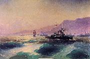 Ivan Aivazovsky Gunboat off Crete oil painting